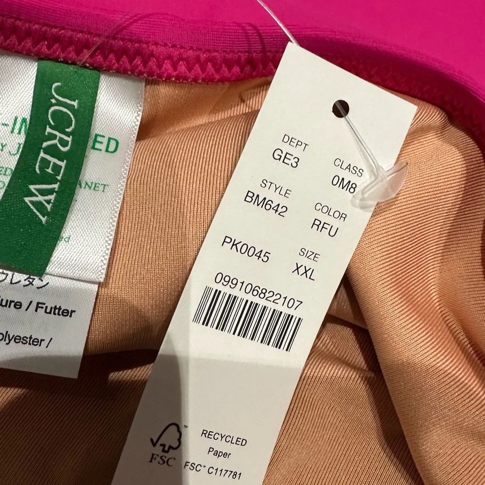 J. Crew Pink Bikini Bottom Size XXL New with Tag